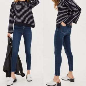 Topshop Jamie Contrast Stitch Skinny Jeans